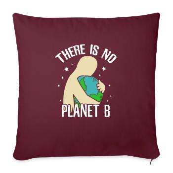 Save the planet - Sofa pillowcase 17,3'' x 17,3'' (45 x 45 cm) - burgundy - Front