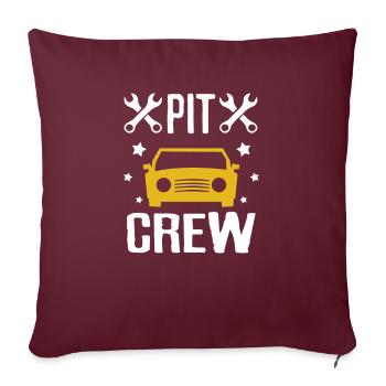 Car repair - Sofa pillowcase 17,3'' x 17,3'' (45 x 45 cm) - burgundy - Front