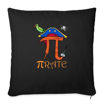 Pirate Math Pi Day Math Algèbre Education - Housse de coussin décorative 45 x 45 cm - noir - Devant