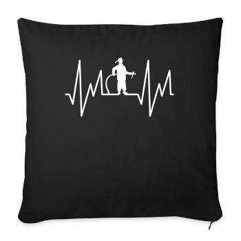 Feuerwehr Evolution Feuerwehrmann Feuer Geschenk - Sofakissenbezug 45 x 45 cm - Schwarz - Vorne