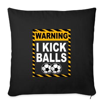 Soccer Soccer Team Soccer Game Gift - Sofa pillowcase 17,3'' x 17,3'' (45 x 45 cm) - black - Front