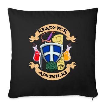 RPG Rpg Board Game Game Board Gift - Sofa pillowcase 17,3'' x 17,3'' (45 x 45 cm) - black - Front