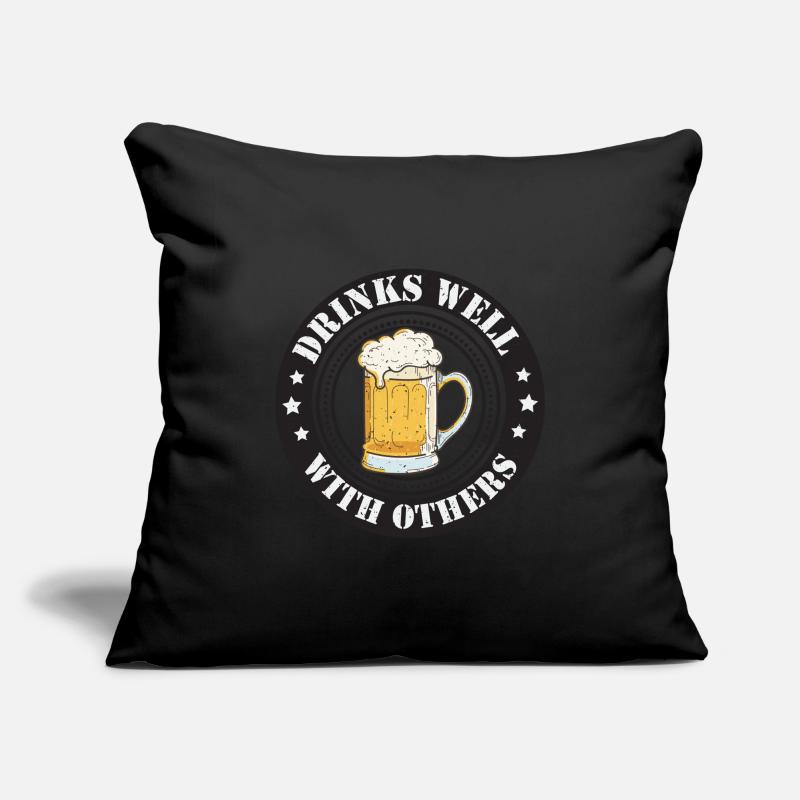 Biergarten Bierflasche Bier Bierzelt Bierkrug Housse de coussin décorative 45 x 45 cm