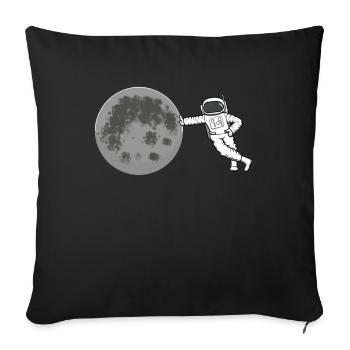 Angehender Astronaut Raumfahrer Weltraum Geschenk - Sofakissenbezug 45 x 45 cm - Schwarz - Vorne