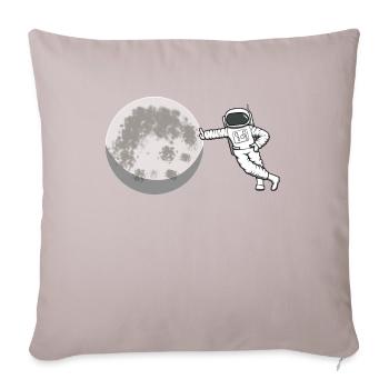 Cadeau d'espace astronaute astronaute en herbe - Housse de coussin décorative 45 x 45 cm - taupe clair - Devant