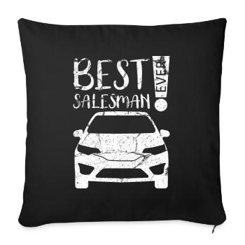 Vendeur de voitures - Housse de coussin décorative 45 x 45 cm - noir - Devant