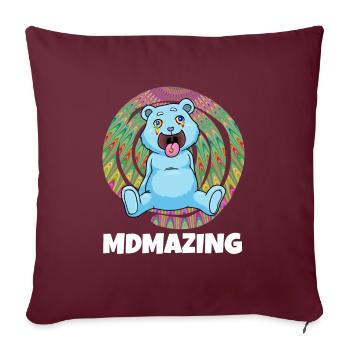 MDMA - Sofa pillowcase 17,3'' x 17,3'' (45 x 45 cm) - burgundy - Front