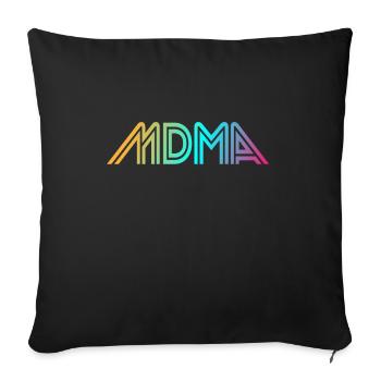 MDMA - Housse de coussin décorative 45 x 45 cm - noir - Devant