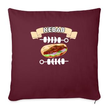Doner Kebab Turkey Turkish Istanbul Spiess Grill - Sofa pillowcase 17,3'' x 17,3'' (45 x 45 cm) - burgundy - Front