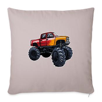 Monster Truck - Sofa pillowcase 17,3'' x 17,3'' (45 x 45 cm) - light taupe - Front