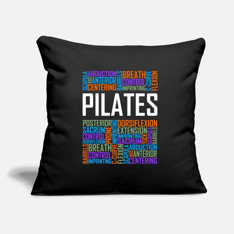Pilates Words Sofa pillowcase 17,3'' x 17,3'' (45 x 45 cm)
