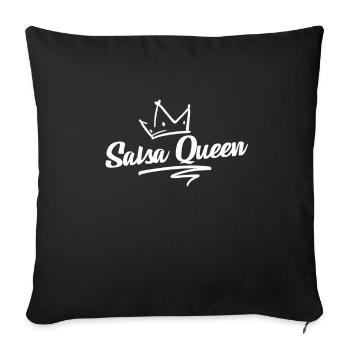 Reine de la salsa - Housse de coussin décorative 45 x 45 cm - noir - Devant