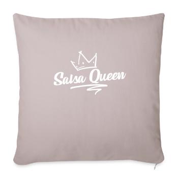Reine de la salsa - Housse de coussin décorative 45 x 45 cm - taupe clair - Devant
