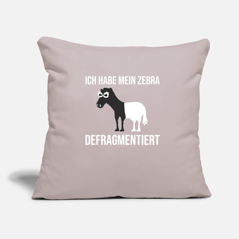 Zebra Defragmentiert Computer Programmierer Sofakissenbezug 45 x 45 cm