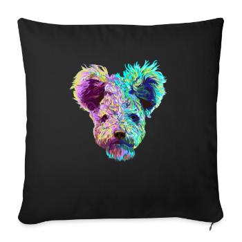 Splash Pumi chien - Housse de coussin décorative 45 x 45 cm - noir - Devant