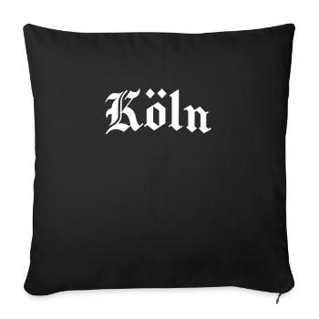 Köln - Kölner Jungs - Fußball Ultra - Geschenkidee - Sofakissenbezug 45 x 45 cm - Schwarz - Vorne
