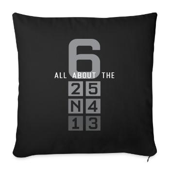 When life gets you down - Motorcycle / Motorrad - Sofa pillowcase 17,3'' x 17,3'' (45 x 45 cm) - black - Front