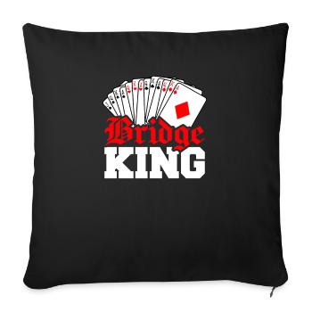 Bridge King - Sofakissenbezug 45 x 45 cm - Schwarz - Vorne