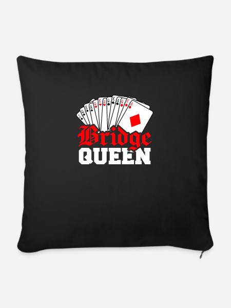Bridge Queen - Sofakissenbezug 45 x 45 cm - Schwarz