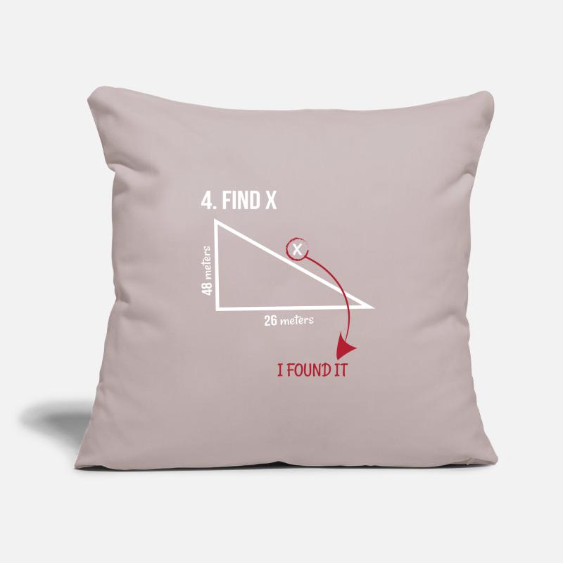 mathématiques, mathématiques, prof de maths, triangle Housse de coussin décorative 45 x 45 cm