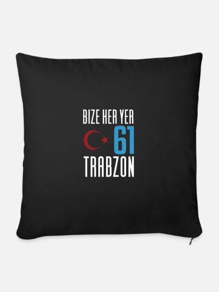 Bize her yer Trabzon - Sofakissenbezug 45 x 45 cm - Schwarz