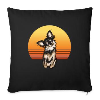 Chihuahua Sun - Sofakissenbezug 45 x 45 cm - Schwarz - Vorne