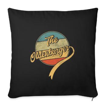 The Oldenburger - Sofakissenbezug 45 x 45 cm - Schwarz - Vorne