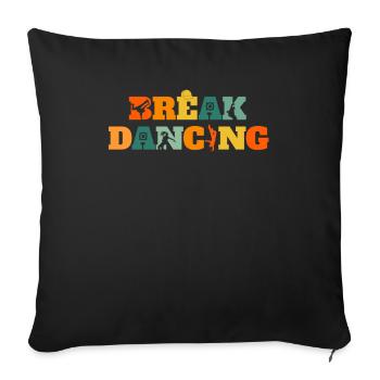 Breakdance Breakdancer Breakdancing - Housse de coussin décorative 45 x 45 cm - noir - Devant