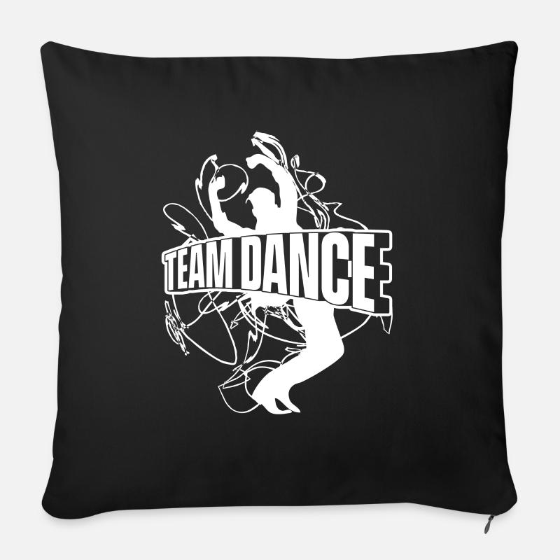 Tanzen Tänzer Tanz - Sofakissenbezug 45 x 45 cm - Schwarz