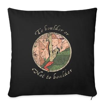Bloc - Housse de coussin décorative 45 x 45 cm - noir - Devant