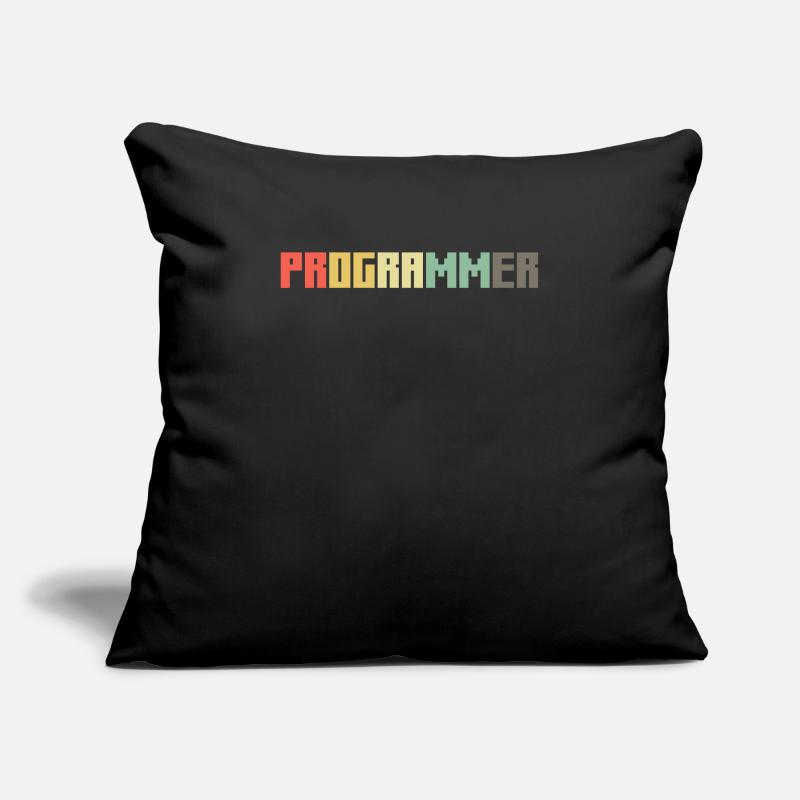 Programmeur Vintage Coder Retro Developer Nerd Housse de coussin décorative 45 x 45 cm