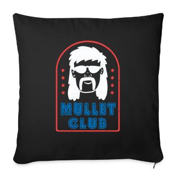 Mullet - Sofa pillowcase 17,3'' x 17,3'' (45 x 45 cm) - black - Front