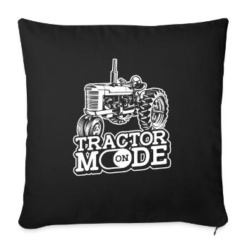 Trekker Tractor Tractor Farmer Farmer - Sofa pillowcase 17,3'' x 17,3'' (45 x 45 cm) - black - Front