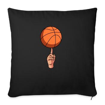 Basketball Basketballer - Sofa pillowcase 17,3'' x 17,3'' (45 x 45 cm) - black - Front