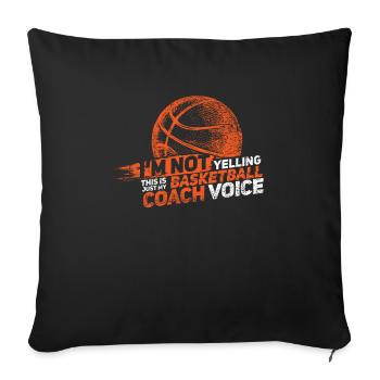 Basketball Basketballer - Sofa pillowcase 17,3'' x 17,3'' (45 x 45 cm) - black - Front
