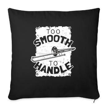 Trombone - Housse de coussin décorative 45 x 45 cm - noir - Devant