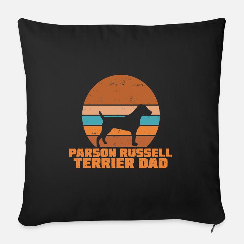 Parson Russell terrier Dad - Sofakissenbezug 45 x 45 cm - Schwarz