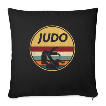 Judo Judoka - Sofa pillowcase 17,3'' x 17,3'' (45 x 45 cm) - black - Front