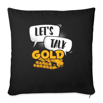 Gold Mining Gold Mine - Sofa pillowcase 17,3'' x 17,3'' (45 x 45 cm) - black - Front