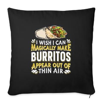 Burrito - Sofa pillowcase 17,3'' x 17,3'' (45 x 45 cm) - black - Front