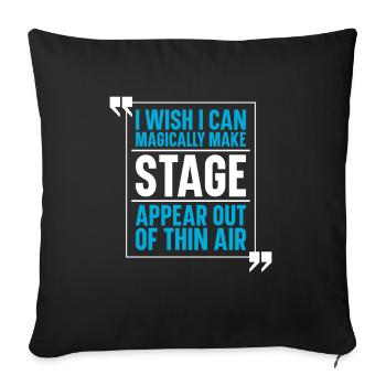Theatre - Sofa pillowcase 17,3'' x 17,3'' (45 x 45 cm) - black - Front