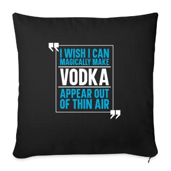 Vodka Wodka - Sofakissenbezug 45 x 45 cm - Schwarz - Vorne