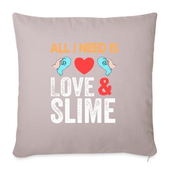 Slime & Love Fluffy Drizzly Cloud Texture Bubble - Sofa pillowcase 17,3'' x 17,3'' (45 x 45 cm) - light taupe - Front
