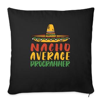 Programmer Coder Software Developer - Sofa pillowcase 17,3'' x 17,3'' (45 x 45 cm) - black - Front