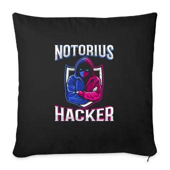 Programmer Coder Software Developer - Sofa pillowcase 17,3'' x 17,3'' (45 x 45 cm) - black - Front