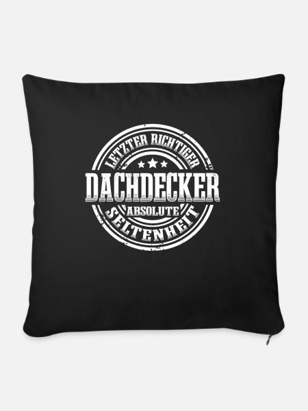 Dachdecker Absolute Seltenheit - Sofakissenbezug 45 x 45 cm - Schwarz