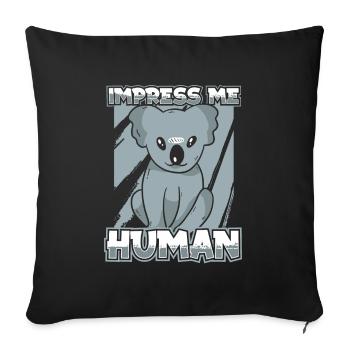Koala Koala Bear - Sofa pillowcase 17,3'' x 17,3'' (45 x 45 cm) - black - Front