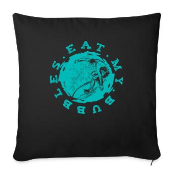 Surfing Surfer Surfer - Sofa pillowcase 17,3'' x 17,3'' (45 x 45 cm) - black - Front