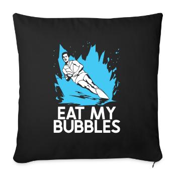 Wakeboarden Wakeboarding Wakeboard - Sofa pillowcase 17,3'' x 17,3'' (45 x 45 cm) - black - Front