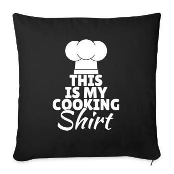 C’est la chemise de mon chef - Housse de coussin décorative 45 x 45 cm - noir - Devant